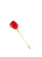 Matchesfashion.com Hillier Bartley - Gold Plated Dart Brooch - Womens - Red