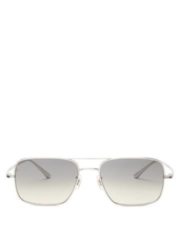 Matchesfashion.com The Row - X Oliver Peoples Victory La Square Sunglasses - Womens - Grey