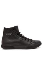 Prada Logo-patch High-top Leather Sneakers