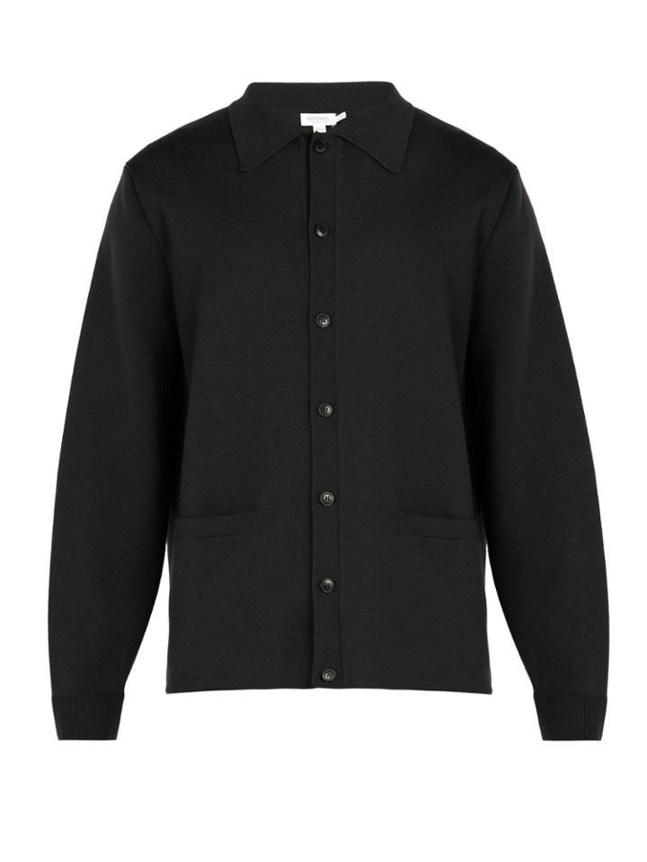 Sunspel Wool Knit Cardigan