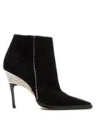 Matchesfashion.com Jimmy Choo - Brecken 100 Crystal-embellished Suede Ankle Boots - Womens - Black