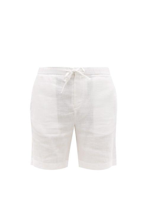Matchesfashion.com Frescobol Carioca - Felipe Linen Blend Shorts - Mens - White