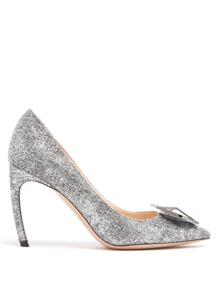 Nicholas Kirkwood Eden Crystal-embellished Boucl Pumps