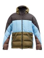 Eye/loewe/nature - Colour-block Quilted Down Jacket - Mens - Brown