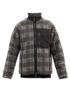 Burberry - Dorian Patch-pocket Checked Fleece Jacket - Mens - Grey