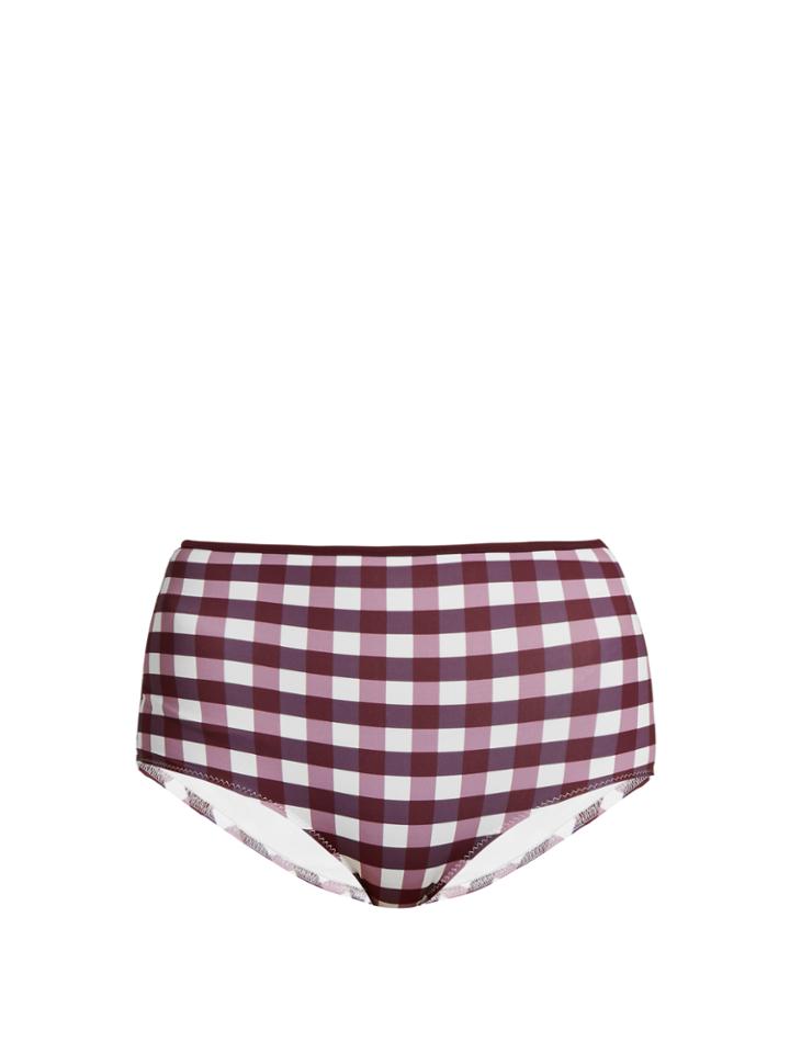 Solid & Striped The Brigitte Gingham Bikini Briefs