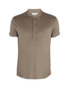 Matchesfashion.com Orlebar Brown - Sebastian Linen Polo Shirt - Mens - Grey