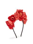 Matchesfashion.com Philippa Craddock - Rose Flower Headband - Womens - Pink