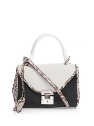 Mark Cross Scottie Mini Python And Leather Tote
