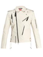 Alexander Mcqueen Detachable-sleeve Leather Jacket