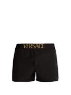 Versace Logo-jacquard Swim Shorts