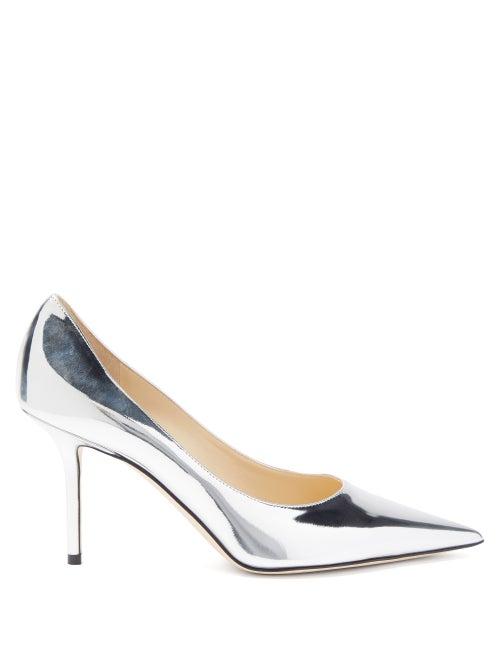 Matchesfashion.com Jimmy Choo - Love 85 Metallic-leather Pumps - Womens - Silver