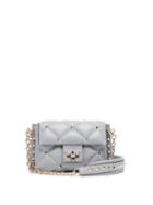 Matchesfashion.com Valentino - Candystud Leather Mini Cross Body Bag - Womens - Light Blue