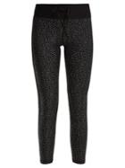 Matchesfashion.com The Upside - Petites Etoiles Star Print Performance Leggings - Womens - Black White