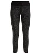 Matchesfashion.com The Upside - Petites Etoiles Star Print Performance Leggings - Womens - Black White