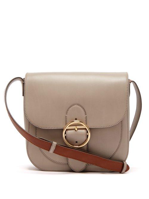 Matchesfashion.com Joseph - Knight Leather Cross Body Bag - Womens - Light Grey