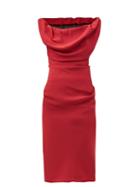 Matchesfashion.com Vivienne Westwood - Ginnie Cowl-neck Satin Dress - Womens - Red