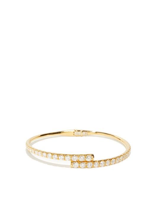 Matchesfashion.com Melissa Kaye - Lola Diamond & 18kt Gold Bracelet - Womens - Yellow Gold