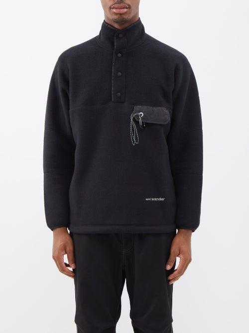 And Wander - Technical-fleece Sweater - Mens - Black