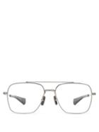 Matchesfashion.com Dita Eyewear - Flight Seven Aviator Metal Optical Glasses - Mens - Silver