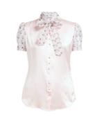 Matchesfashion.com Edeltrud Hofmann - Ann Pussy Bow Silk Charmeuse Blouse - Womens - Pink