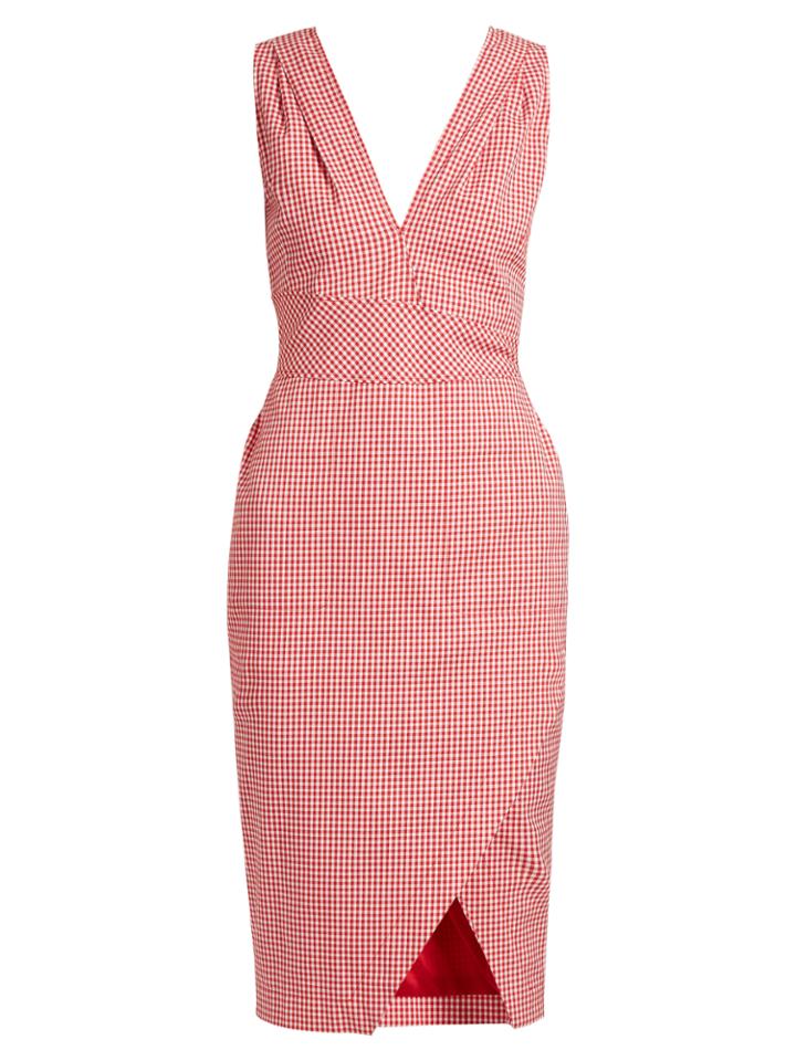 Altuzarra Elida Gingham Sleeveless Dress
