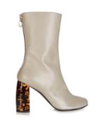 Stella Mccartney Tortoiseshell Block-heel Faux-leather Boots