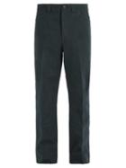 Matchesfashion.com Lanvin - Straight Leg Cotton Trousers - Mens - Grey