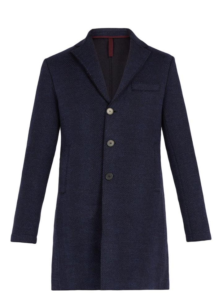 Harris Wharf London Herringbone Virgin-wool Jacket