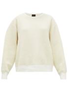 Matchesfashion.com Chimala - Puckered Cotton Blend Jersey Sweatshirt - Womens - Ivory