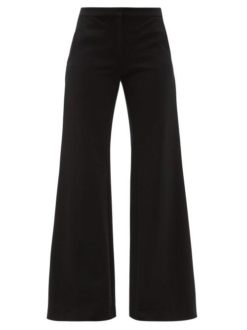 Matchesfashion.com Goat - Laine Jersey Wide-leg Trousers - Womens - Black