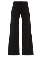 Matchesfashion.com Goat - Laine Jersey Wide-leg Trousers - Womens - Black