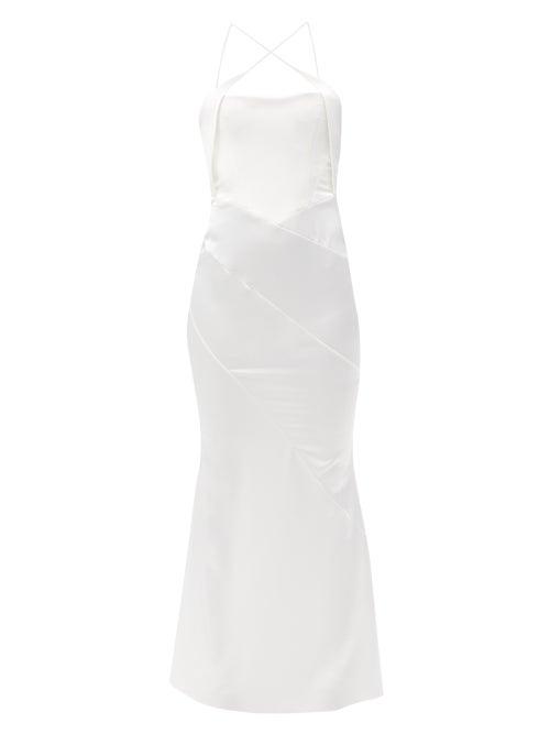 16arlington - Esteli Satin Dress - Womens - Ivory