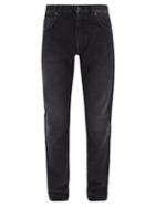Matchesfashion.com Loewe - Anagram-print Straight-leg Jeans - Mens - Black