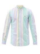 Matchesfashion.com Polo Ralph Lauren - Custom-fit Striped Cotton Oxford Shirt - Mens - Multi