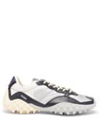 Matchesfashion.com Eytys - Fugu Spiked-sole Canvas And Leather Trainers - Mens - Grey Multi