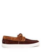 Matchesfashion.com O'keeffe - Stafford Suede Deck Shoes - Mens - Brown Multi