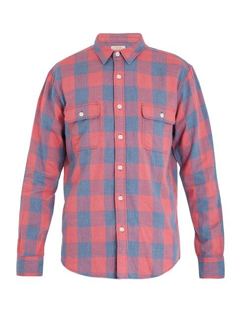Matchesfashion.com Faherty - Belmar Checked Cotton Shirt - Mens - Red