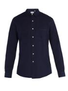 Thorsun Seersucker Cotton Long-sleeve Shirt