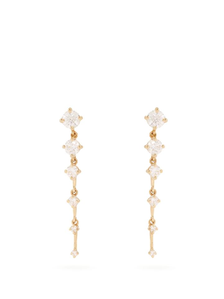 Fernando Jorge Diamond & Yellow-gold Sequence Earrings