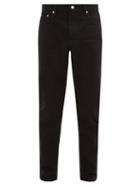 Matchesfashion.com Burberry - Straight Leg Cotton Blend Jeans - Mens - Black