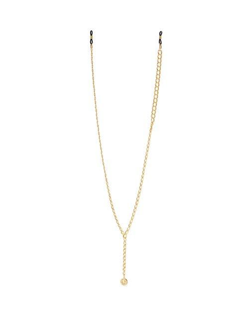 Matchesfashion.com Linda Farrow - Gold Plated Sunglasses Chain - Womens - Yellow
