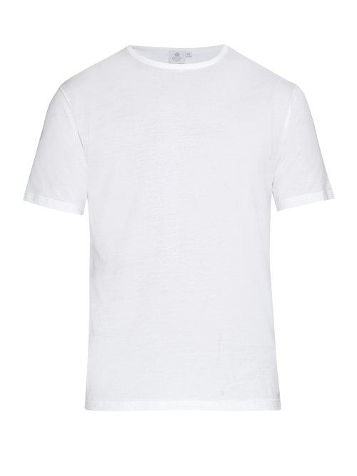 Matchesfashion.com Sunspel - Crew Neck Cotton Jersey T Shirt - Mens - White