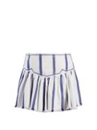 Matchesfashion.com Isabel Marant Toile - Delia Gathered Striped Skirt - Womens - Blue Stripe