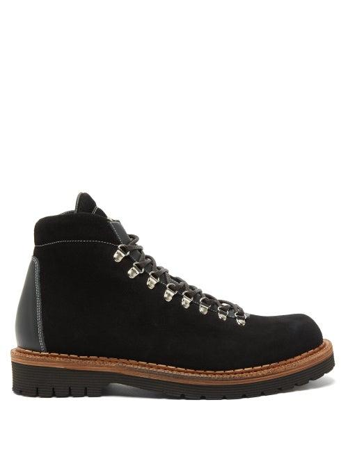 Matchesfashion.com Montelliana - Jack Suede Hiking Boots - Mens - Black