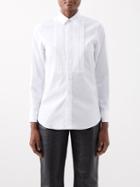 Saint Laurent - Bib-front Cotton-poplin Shirt - Womens - White