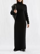 The Row - Alicia Exaggerated-sleeve Sweater Dress - Womens - Black