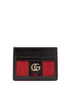 Gucci Ophidia Leather And Suede Cardholder