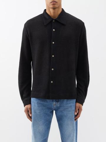 Sfr - Garcia Linen Shirt - Mens - Black