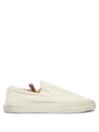 Acne Studios - Slip-on Cotton-canvas Trainers - Womens - Cream